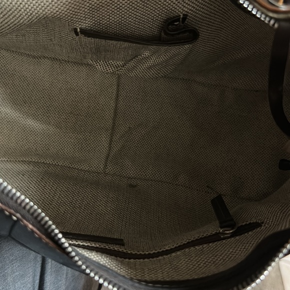 Dooney and Bourke Vintage Harrison Croc Embossed Leather Hobo Bag - Picture 8 of 9